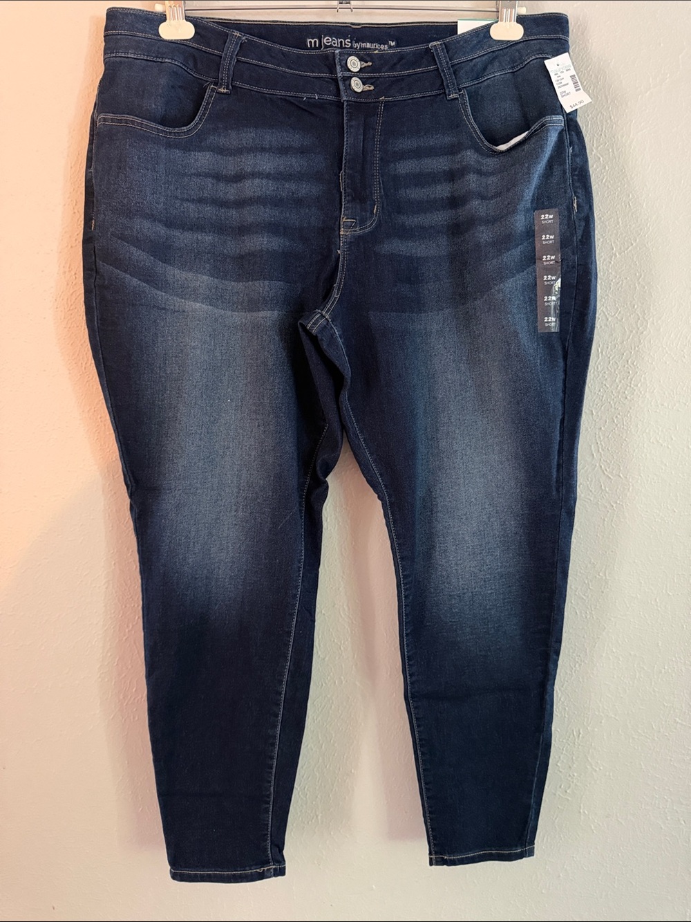 Maurices Dark Blue Mid-Rise Jeggings